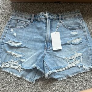Denim Distressed Women's Shorts